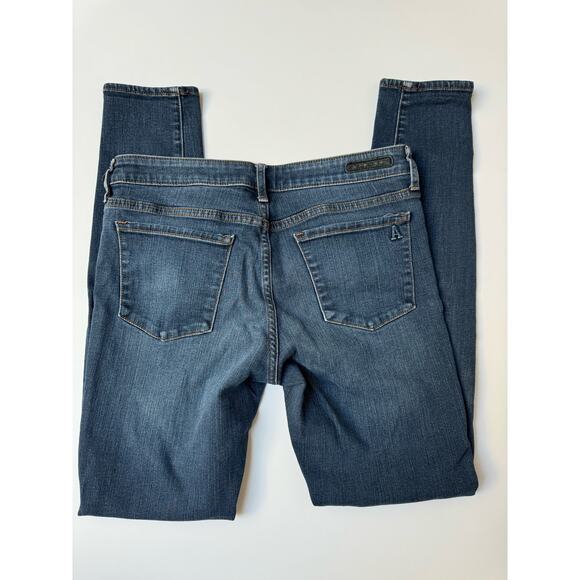 Articles of Society Full Ankle Length Mya Dark Washed Blue Denim Skinny Jeans - Picture 7 of 10